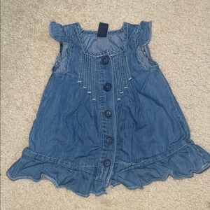 Old Navy Blue Denim Ruffle Dress
Size 0-3 months